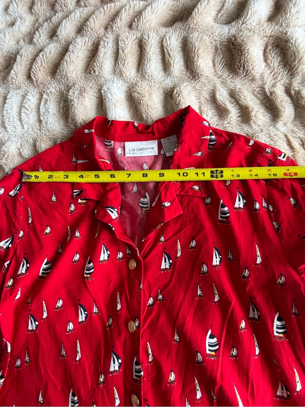 Vintage Liz Claiborne Nautical Top - Picture 8 of 13